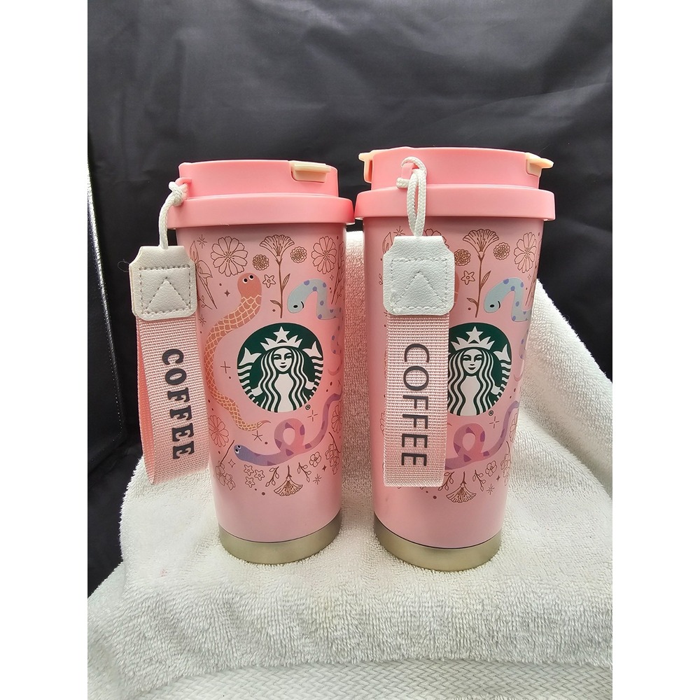 New-2 Starbucks 2025 Lunar New Year Of The Snake Tumblers-WITH Collector Pin - Picture 3 of 8